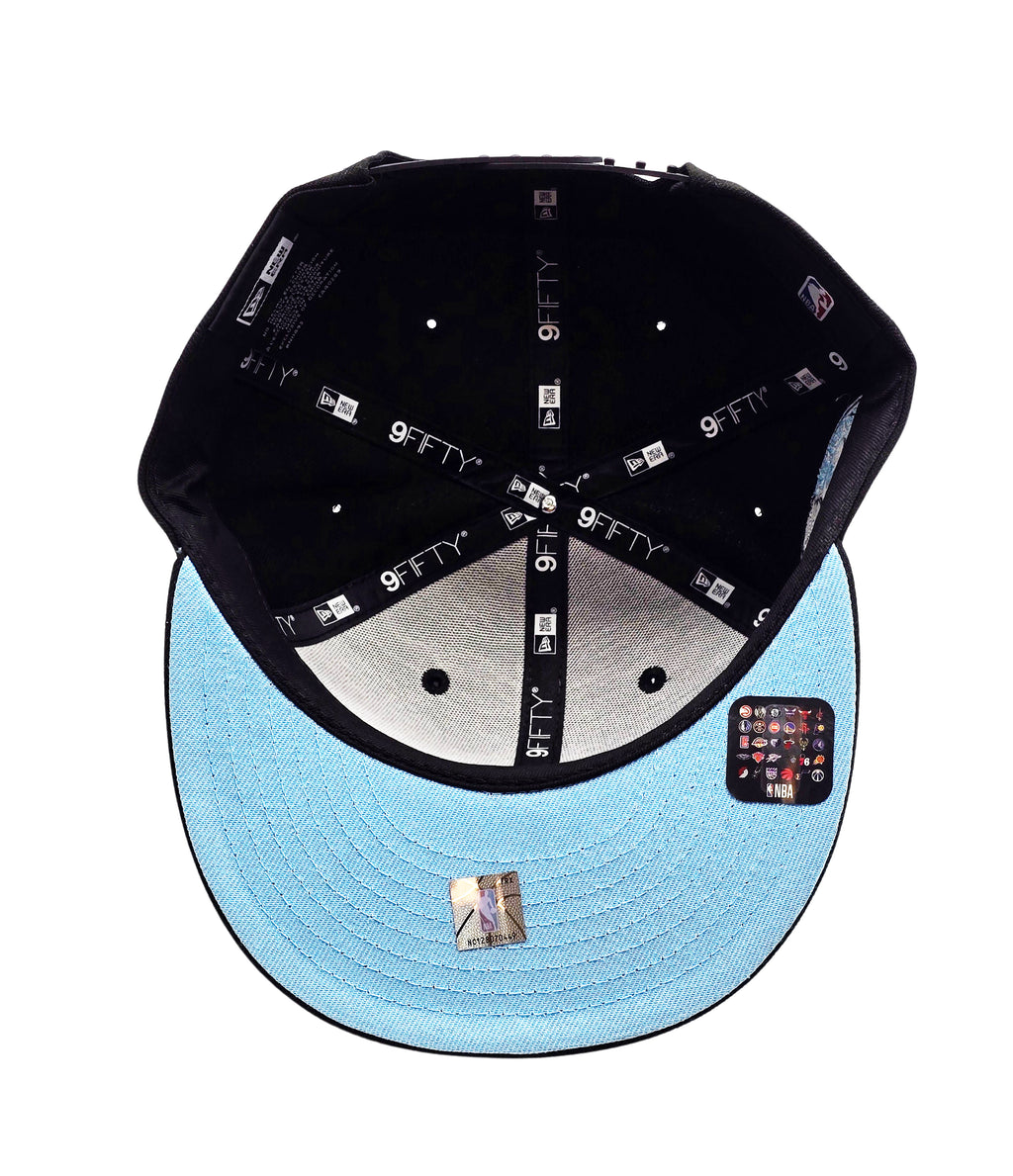 NEW ERA 9FIFTY NBA TORONTO RAPTORS 1X CHAMPS BLACK/SKY BLUE SNAPBACK HAT