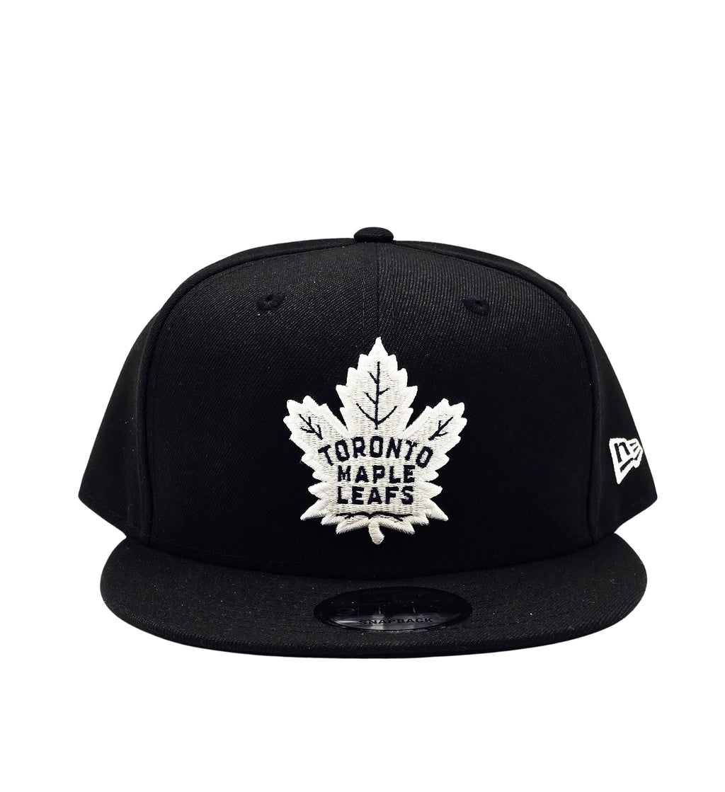 NEW ERA 9FIFTY NHL TORONTO MAPLE LEAFS BLACK/WHITE SNAPBACK HAT