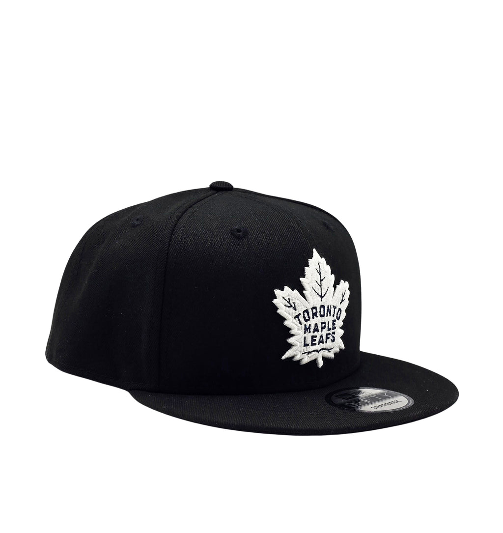 NEW ERA 9FIFTY NHL TORONTO MAPLE LEAFS BLACK/WHITE SNAPBACK HAT