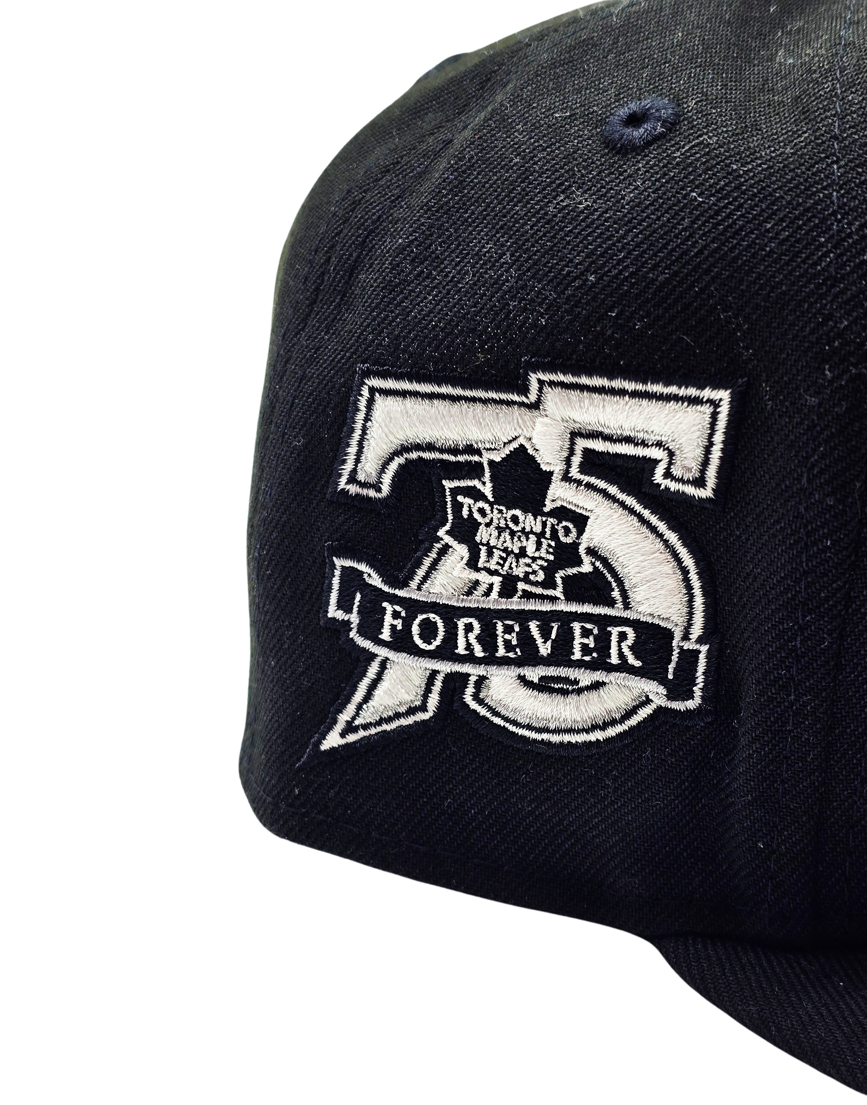 NEW ERA 9FIFTY NHL 75 FOREVER TORONTO MAPLE LEAFS BLACK/WHITE SNAPBACK HAT