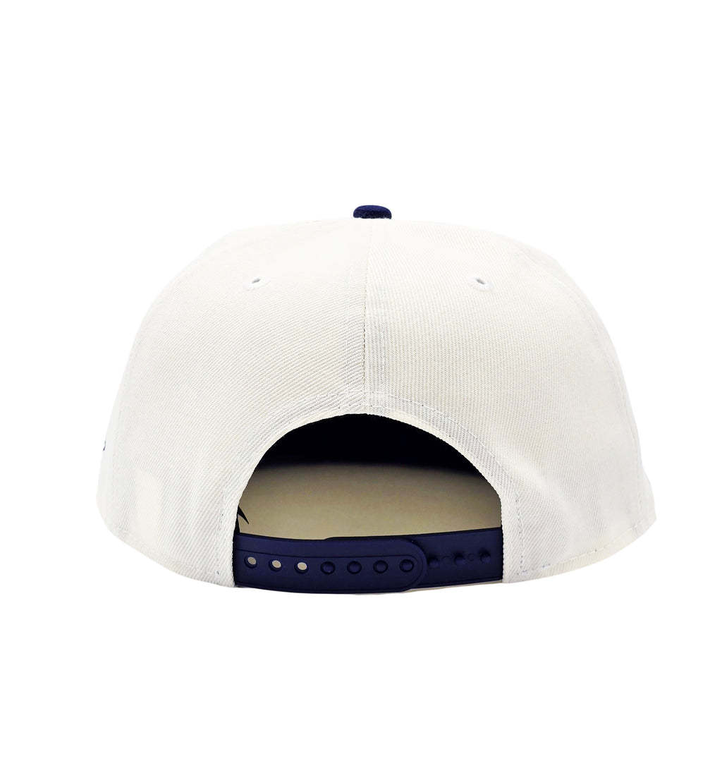 NEW ERA 9FIFTY NHL 75 FOREVER TORONTO MAPLE LEAFS CREAM/NAVY SNAPBACK HAT