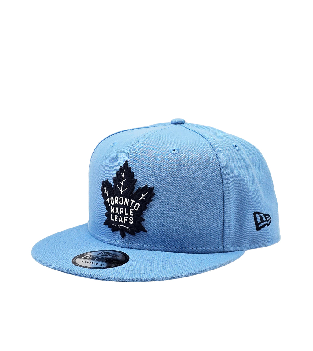 NEW ERA 9FIFTY NHL 75 FOREVER TORONTO MAPLE LEAFS SKY BLUE SNAPBACK HAT