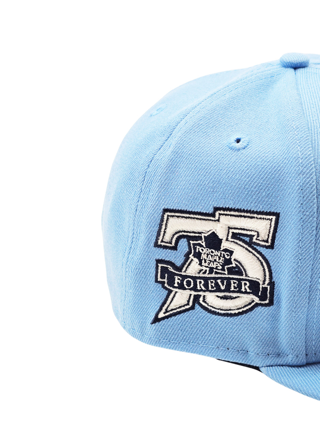 NEW ERA 9FIFTY NHL 75 FOREVER TORONTO MAPLE LEAFS SKY BLUE SNAPBACK HAT