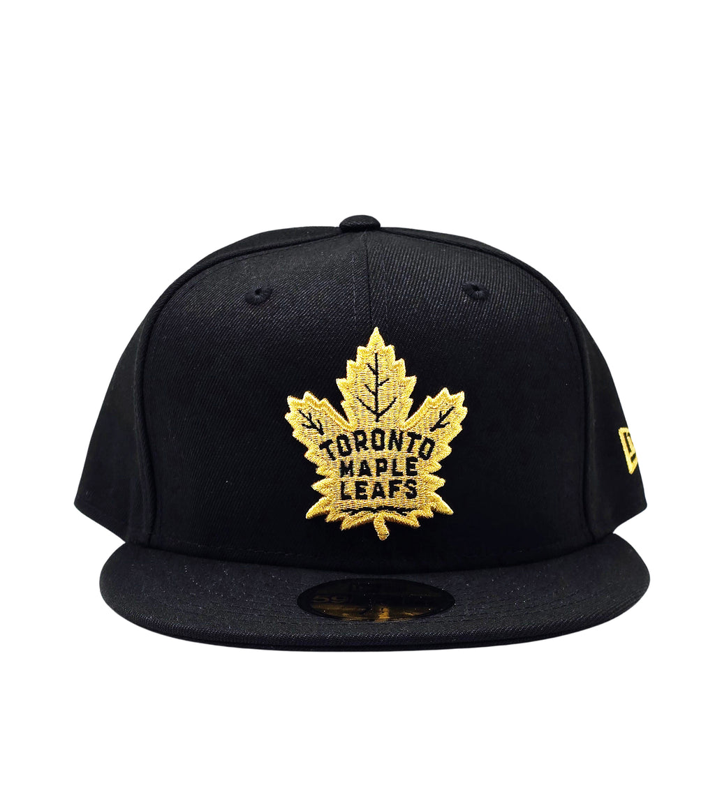 NEW ERA 9FIFTY NHL TORONTO MAPLE LEAFS BLACK/GOLD SNAPBACK HAT