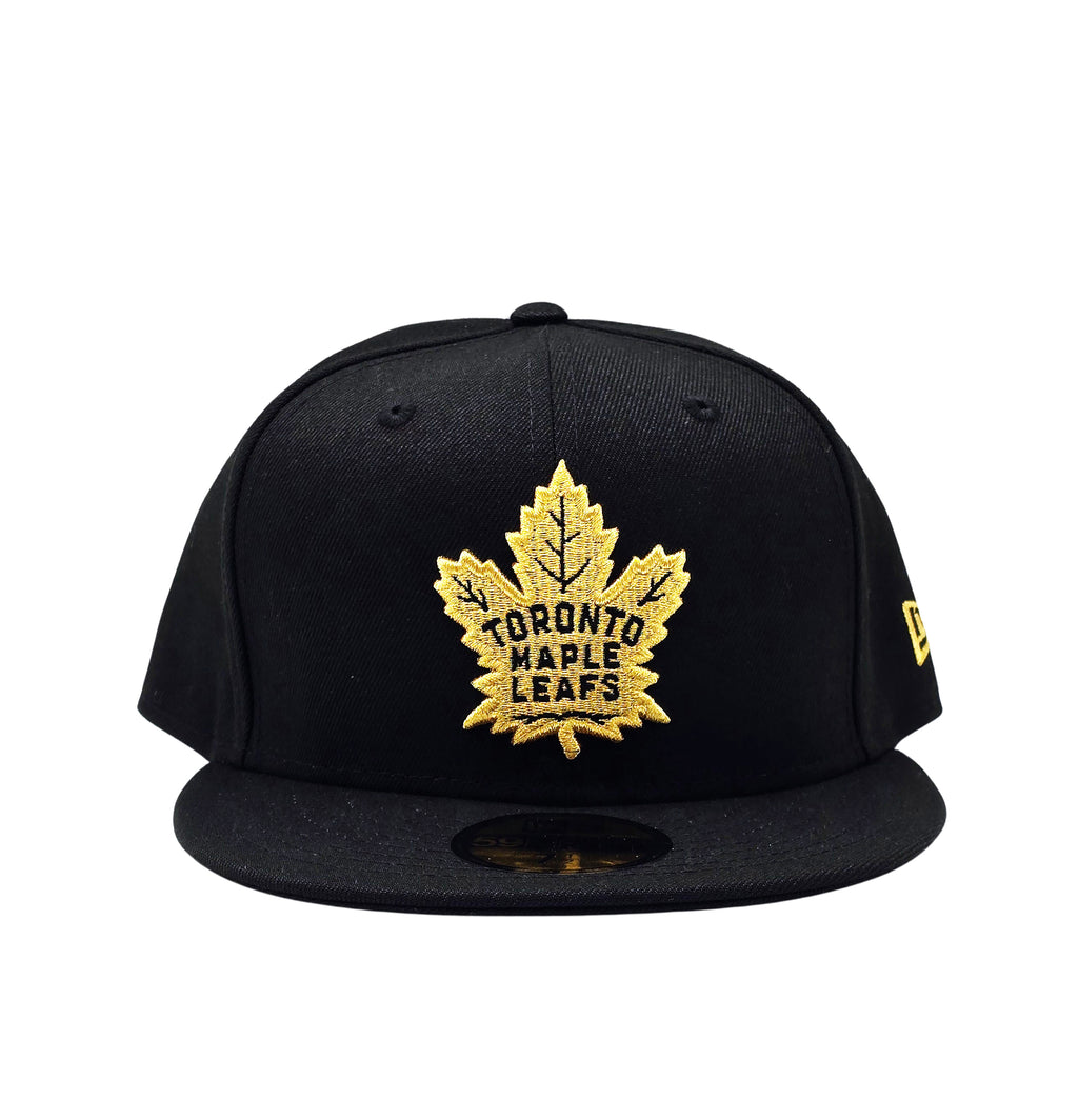 NEW ERA 59FIFTY NHL TORONTO MAPLE LEAFS BLACK/GOLD FITTED HAT