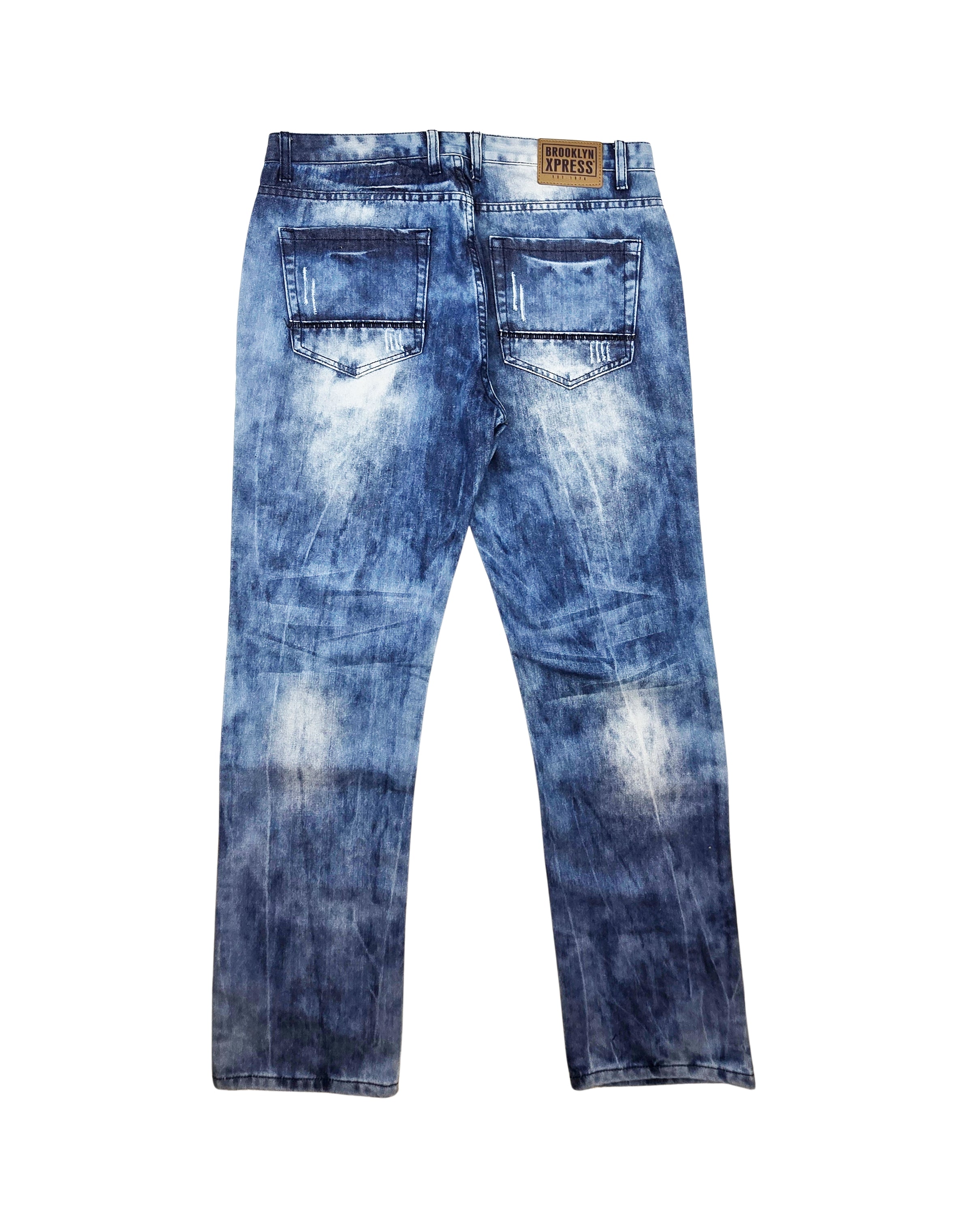 MEN'S WAIST SIZE 36 JEANS/PANTS UPTO 70% OFF (FINAL SALE CLEARANCE) 36X34 RIPPED REPAIRED STRAIGHT FIT WASHED BLUE