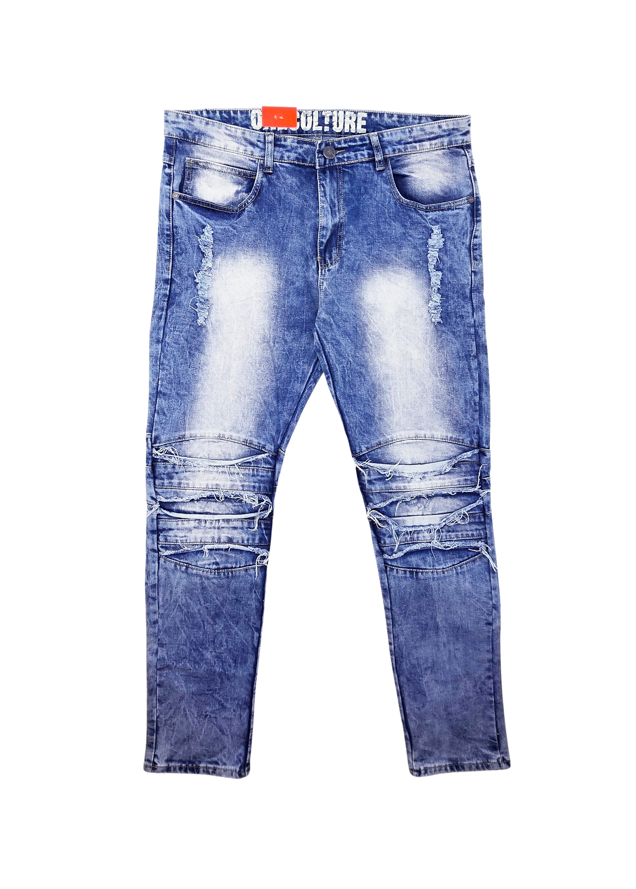 MEN'S WAIST SIZE 36 JEANS/PANTS UPTO 70% OFF (FINAL SALE CLEARANCE) 36X32 RIPPED SLIM FIT BLUE