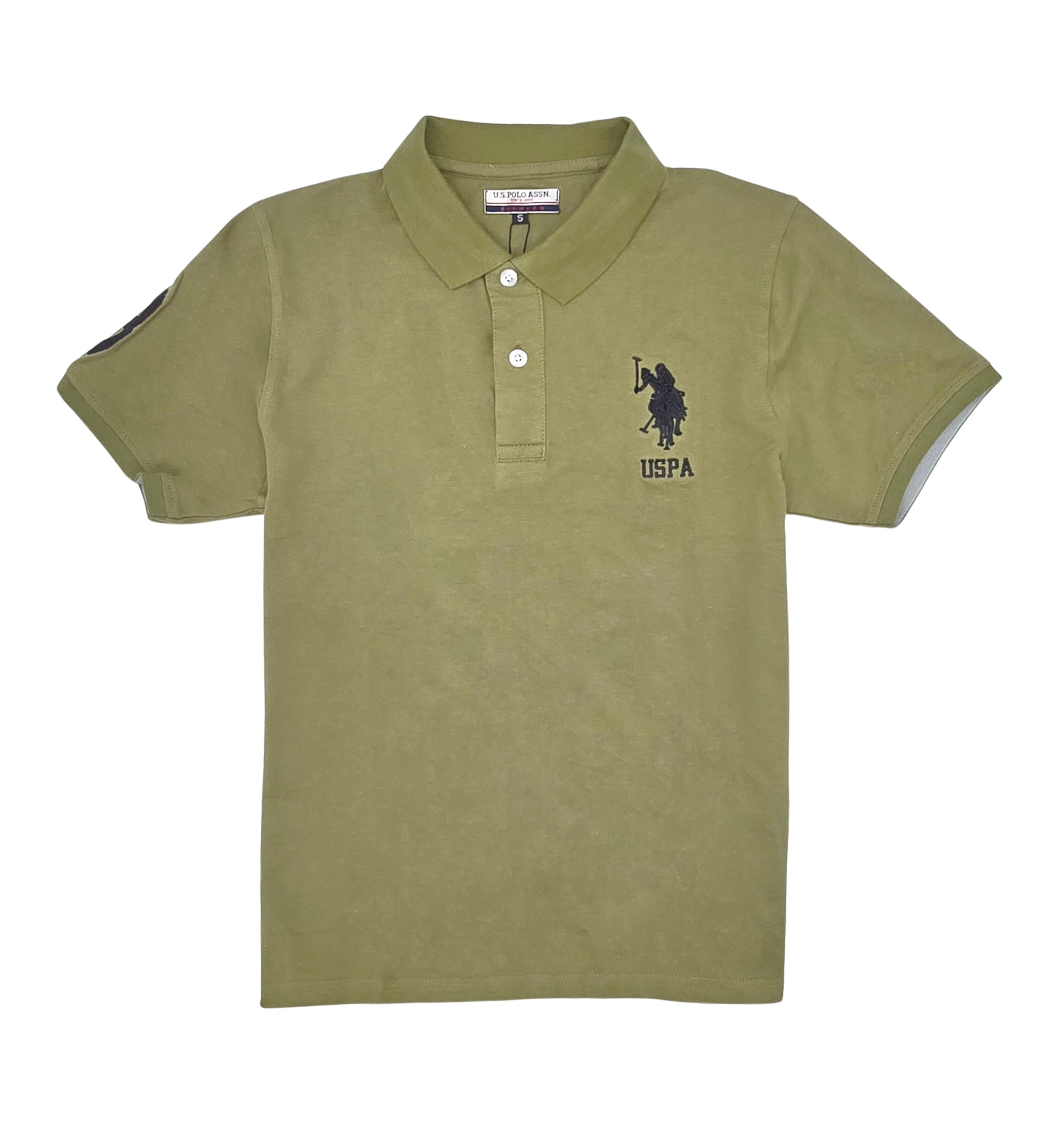 U.S. POLO ASSN. MEN'S BIG LOGO GOLF SHIRT (OLIVE)
