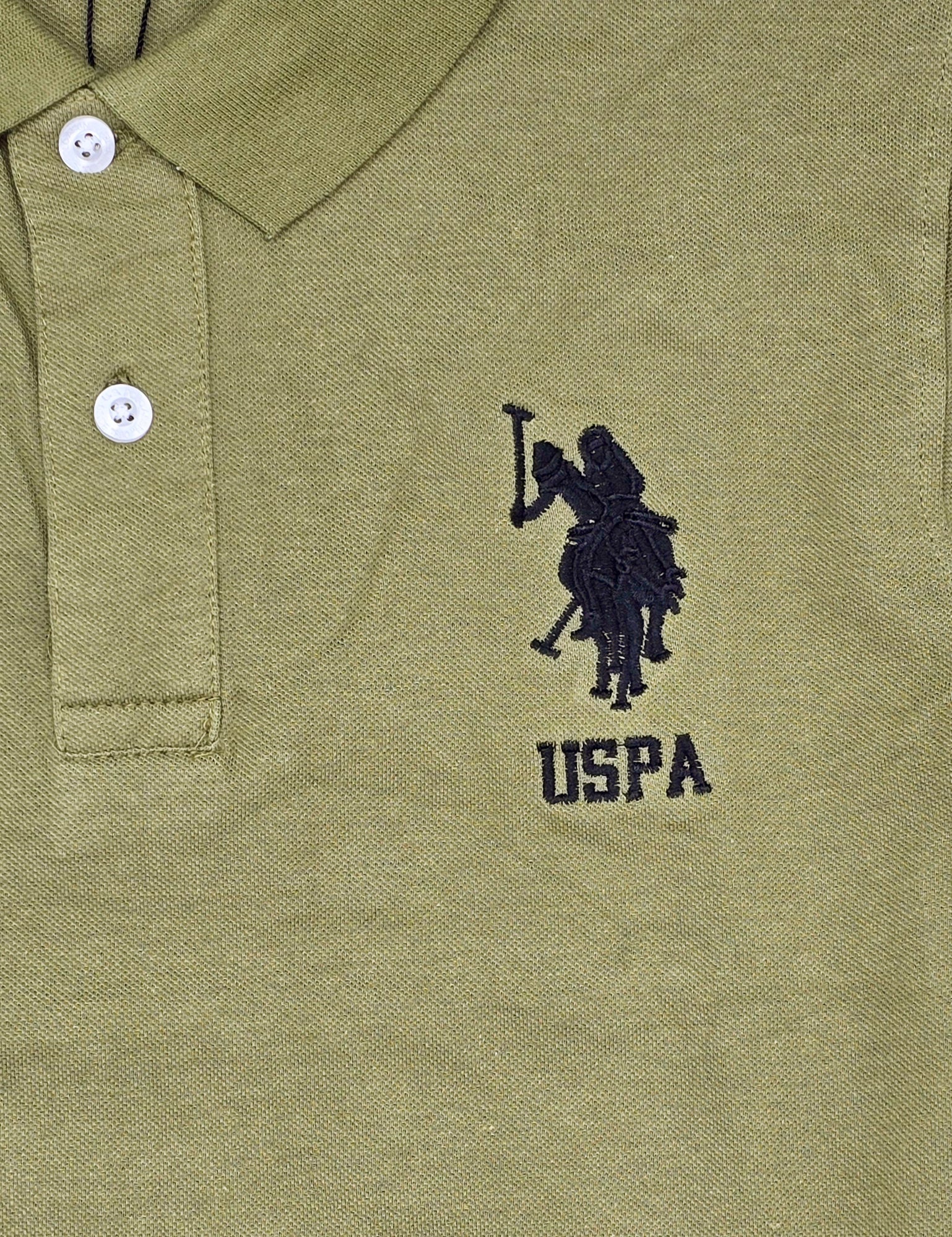 U.S. POLO ASSN. MEN'S BIG LOGO GOLF SHIRT (OLIVE)