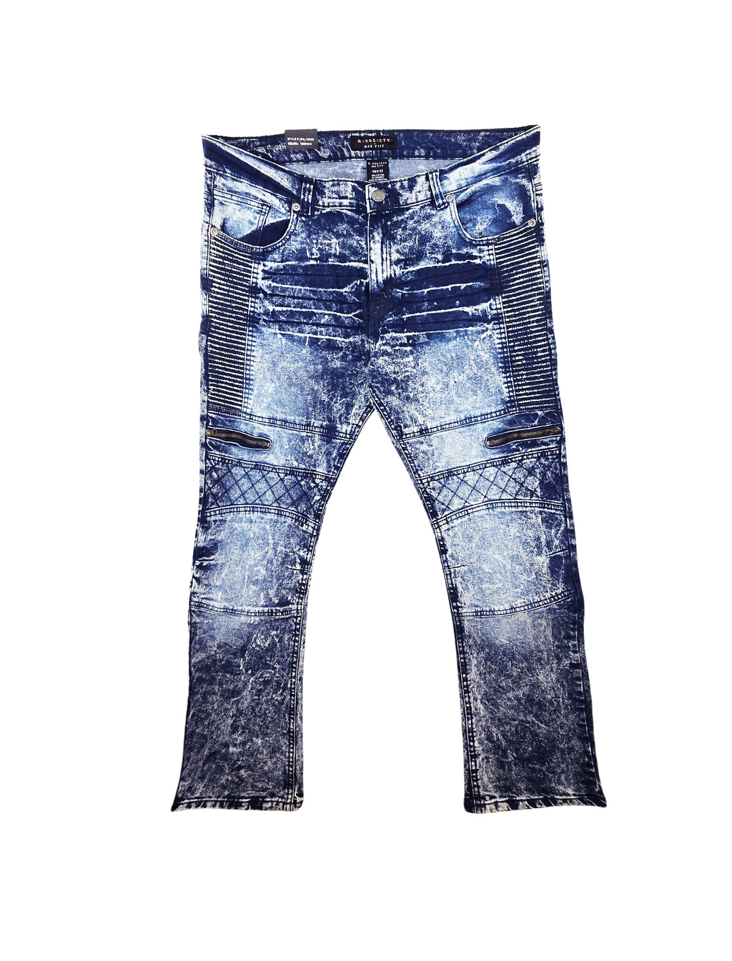 MEN'S WAIST SIZE 40 JEANS/PANTS UPTO 70% OFF (FINAL SALE CLEARANCE) 40X32 DISTRESSED SKINNY STRETCH FIT INDIGO BLUE