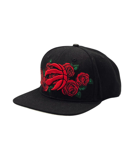 EXCLUSIVE PRO STANDARD NBA TORONTO RAPTORS ROSES BLACK/RED SNAPBACK HAT