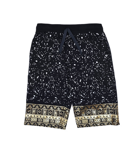 MEN'S SIZE LARGE (WAIST 34-36) CLEARANCE SHORTS (FINAL SALE CLEARANCE) SIZE LARGE BLACK WHITE GOLD COTTON SHORTS