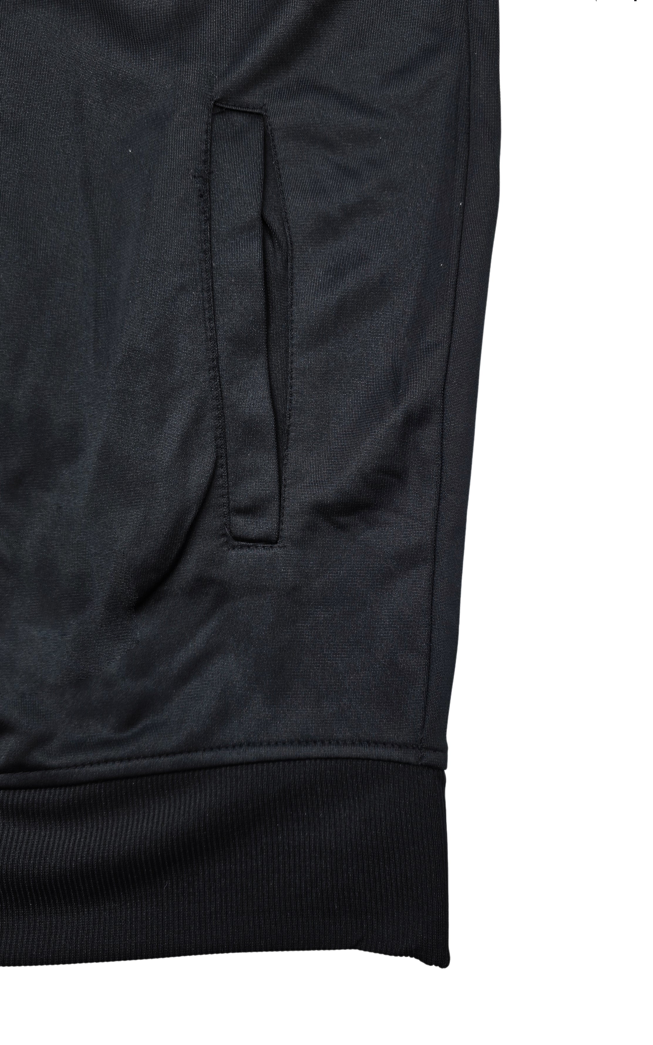 SWITCH MEN'S BASIC SIDE-STRIPES 2-PIECE TRACK SET (BLACK/WHITE)