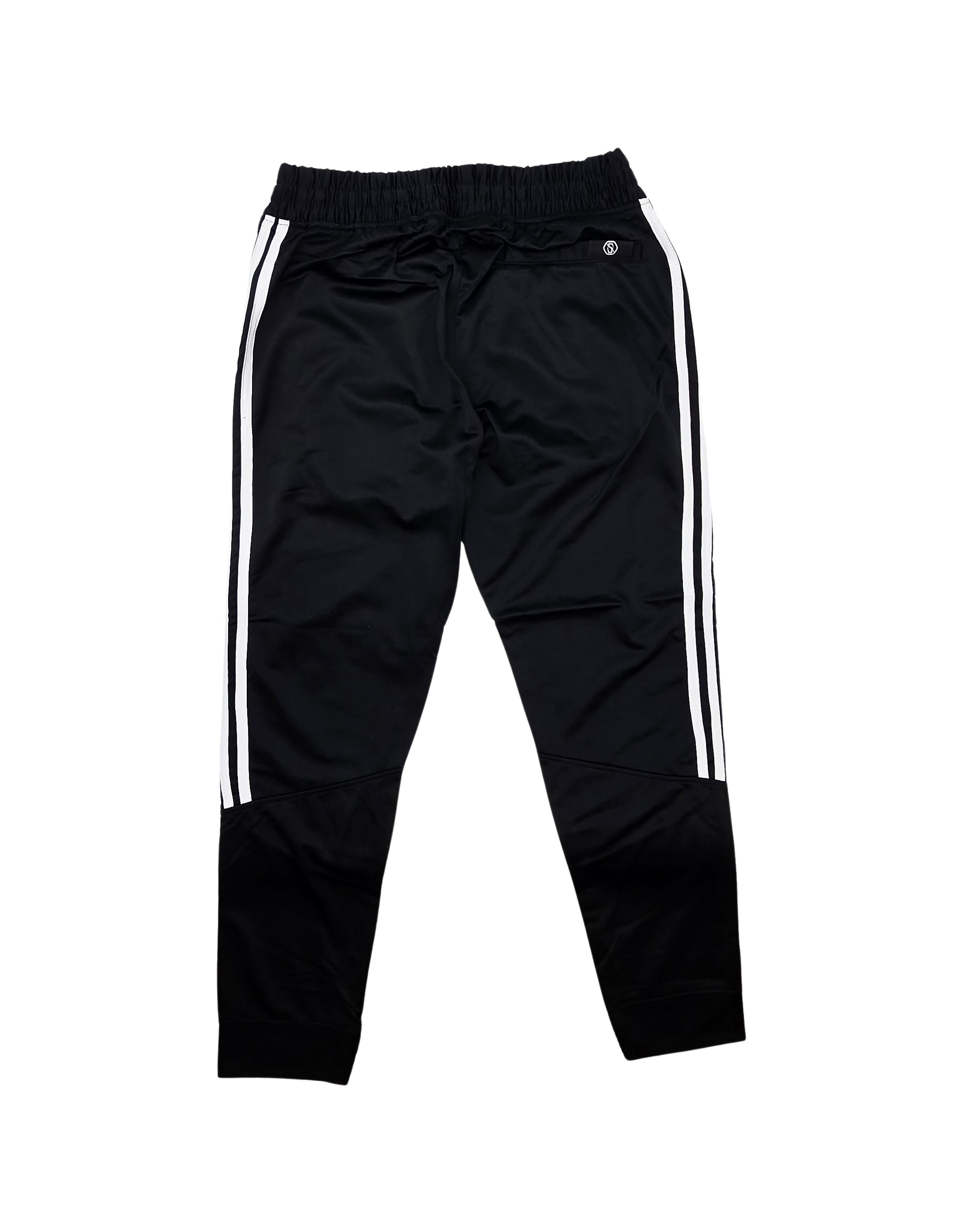 SWITCH MEN'S BASIC SIDE-STRIPES 2-PIECE TRACK SET (BLACK/WHITE)