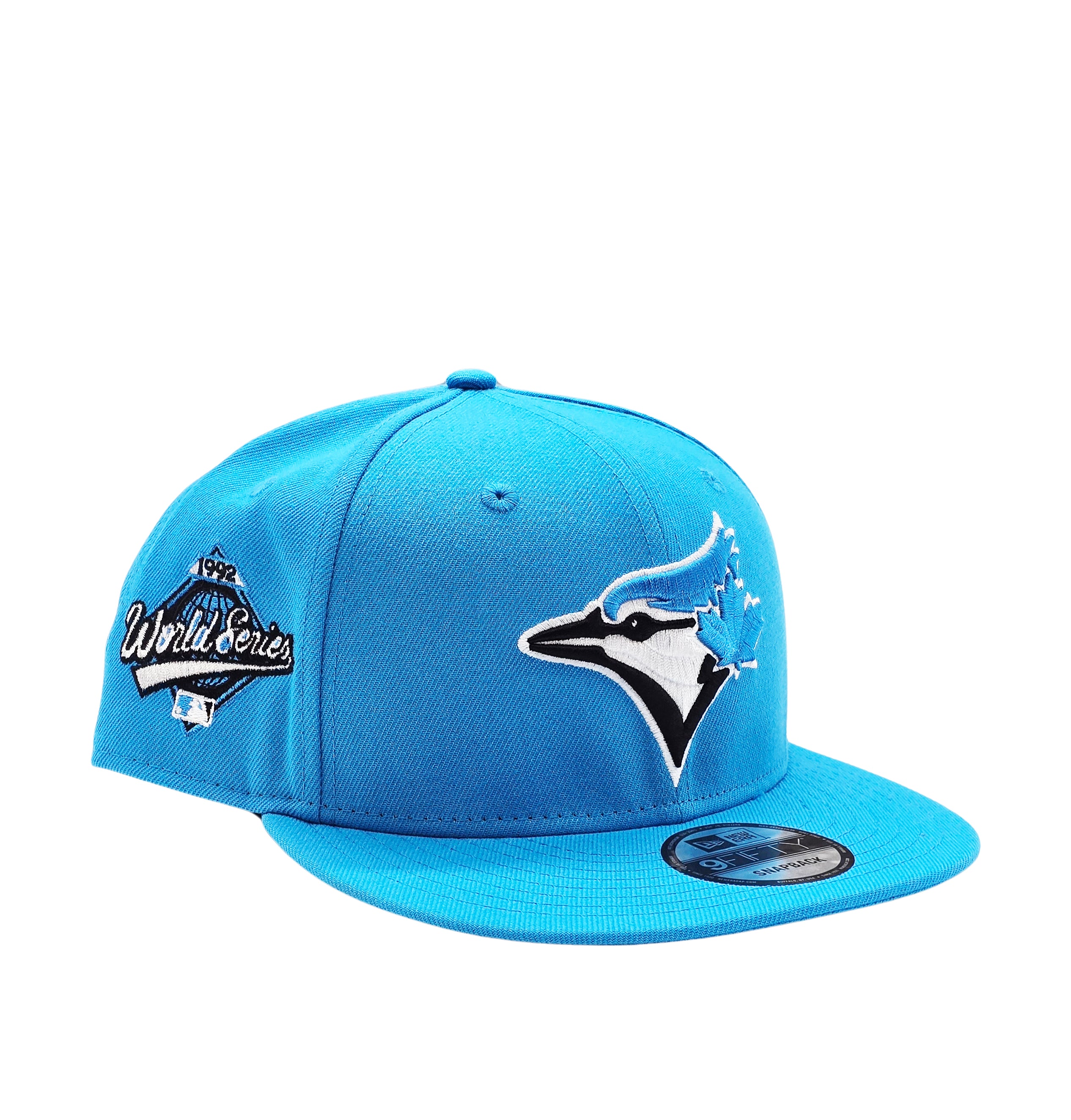 NEW ERA 9FIFTY MLB TORONTO 1992 WORLD SERIES TORONTO BLUE JAYS FANATIC BLUE SNAPBACK HAT