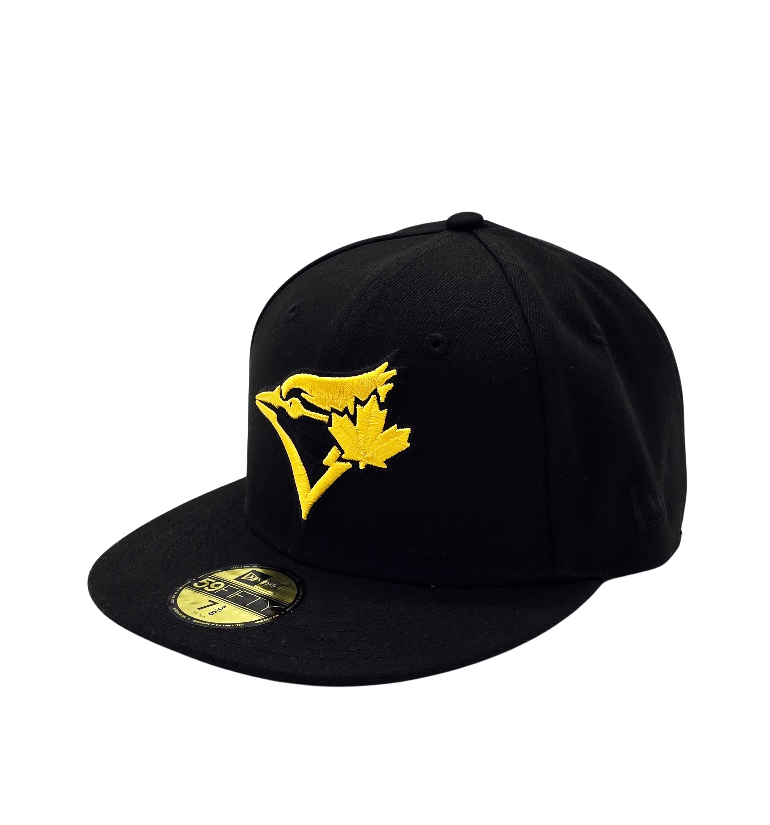 NEW ERA 59FIFTY MLB TORONTO BLUE JAYS 1993 WORLD SERIES BLACK/GOLD FITTED HAT