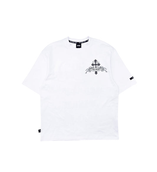 SWITCH MEN'S POISONOUS DEEP INSIDE DROP SHOULDER GRAPHIC T-SHIRT (WHITE)