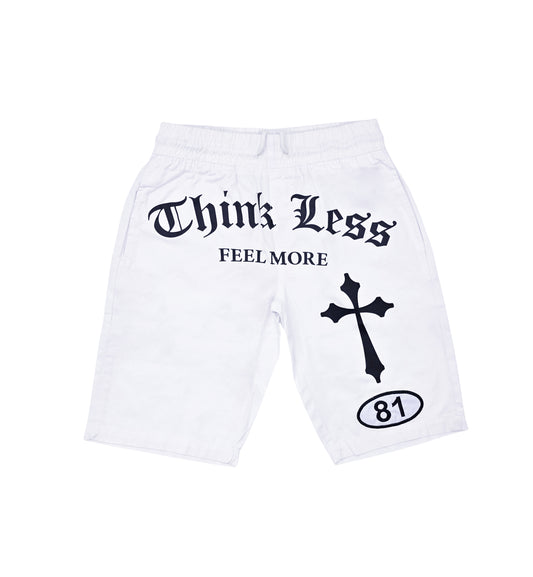 SWITCH MEN'S TURBO WOVEN THINK LESS FEEL MORE SHORTS (WHITE)
