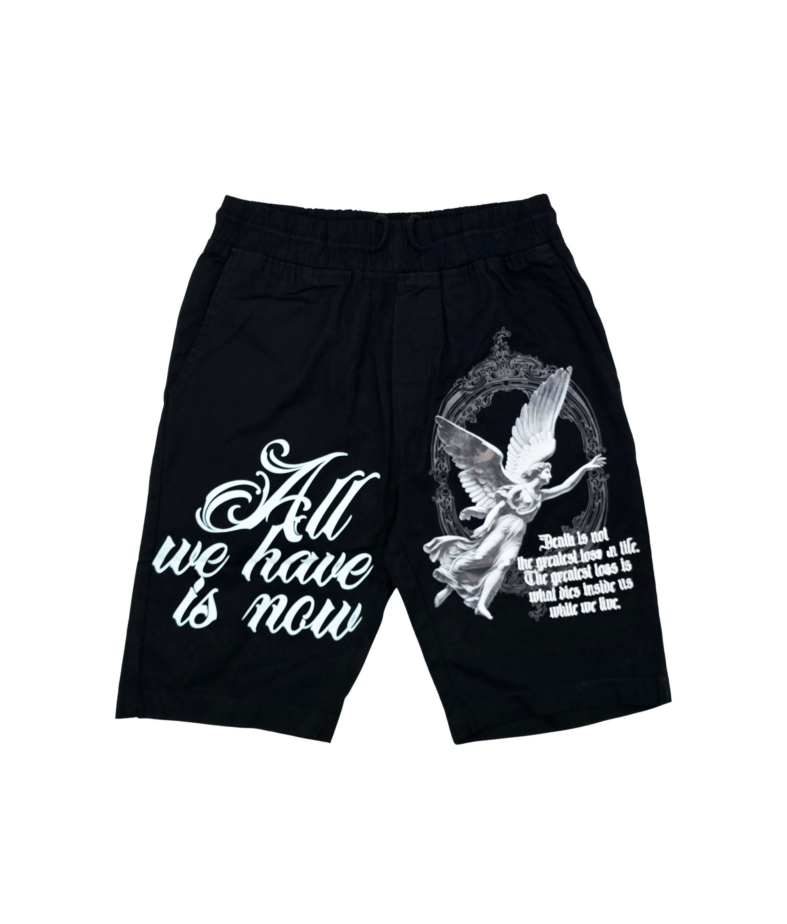 SWITCH MENS WOVEN LIVE IN THE MOMENT SHORT SLEEVE SHIRT/SHORTS SET (BLACK)