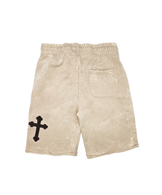 SWITCH MEN'S FAITH OVER FEAR GRAPHIC T-SHIRT/SHORTS SET (SAND)
