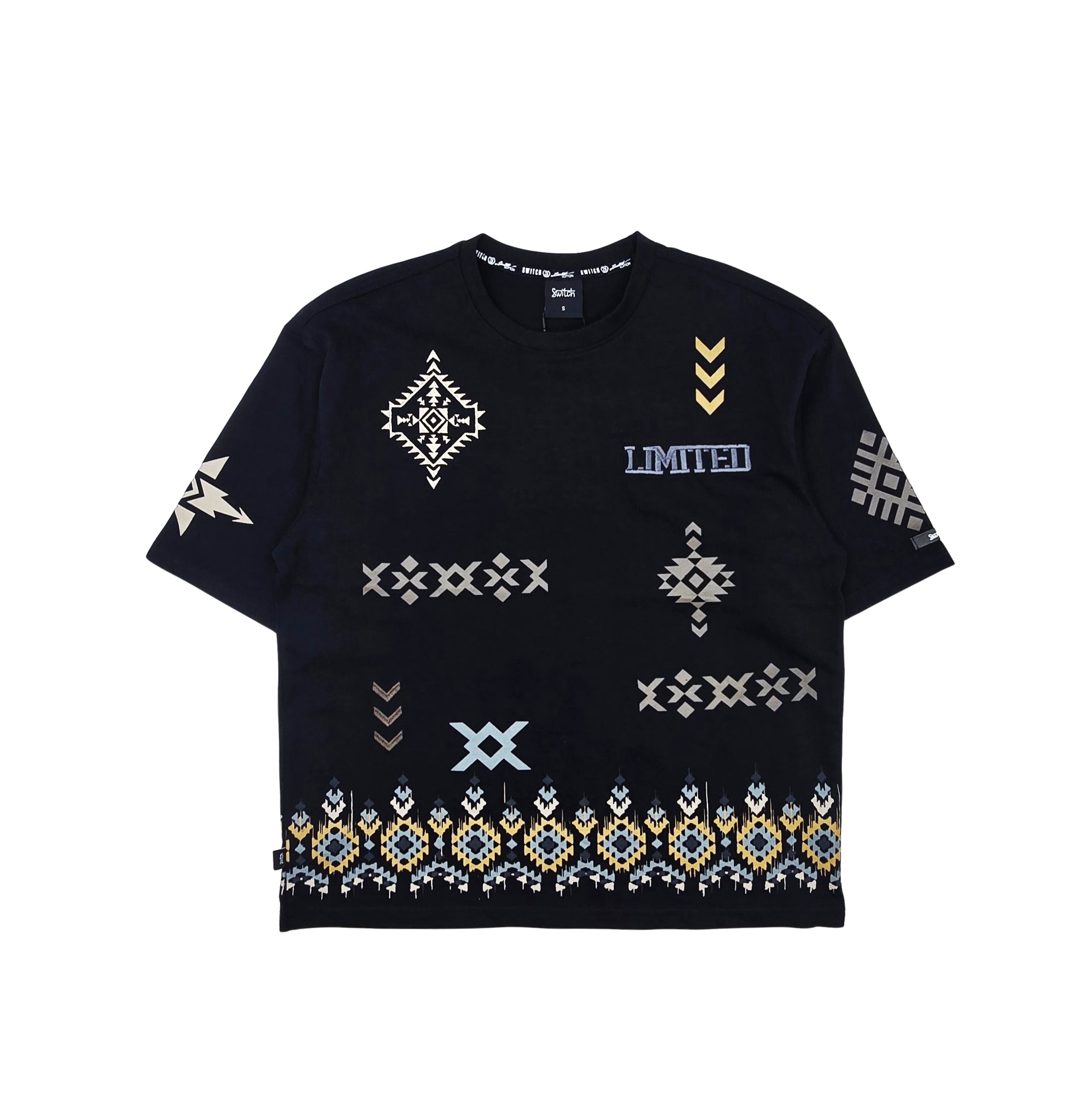 SWITCH MEN'S LIMITED GRAPHIC T-SHIRT & CARGO SHORTS SET (BLACK)