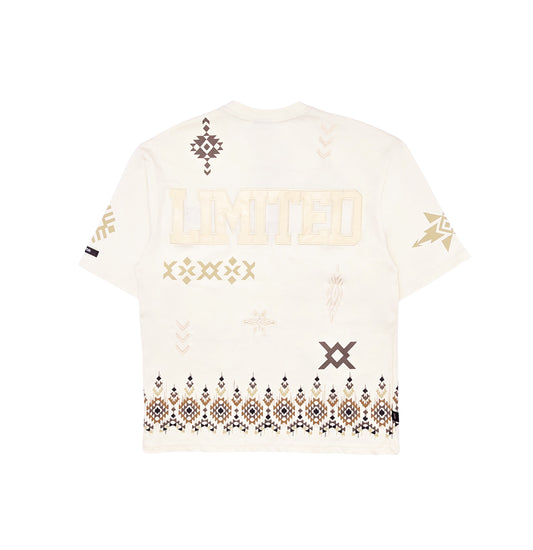 SWITCH MEN'S LIMITED GRAPHIC T-SHIRT & CARGO SHORTS SET (CREAM)