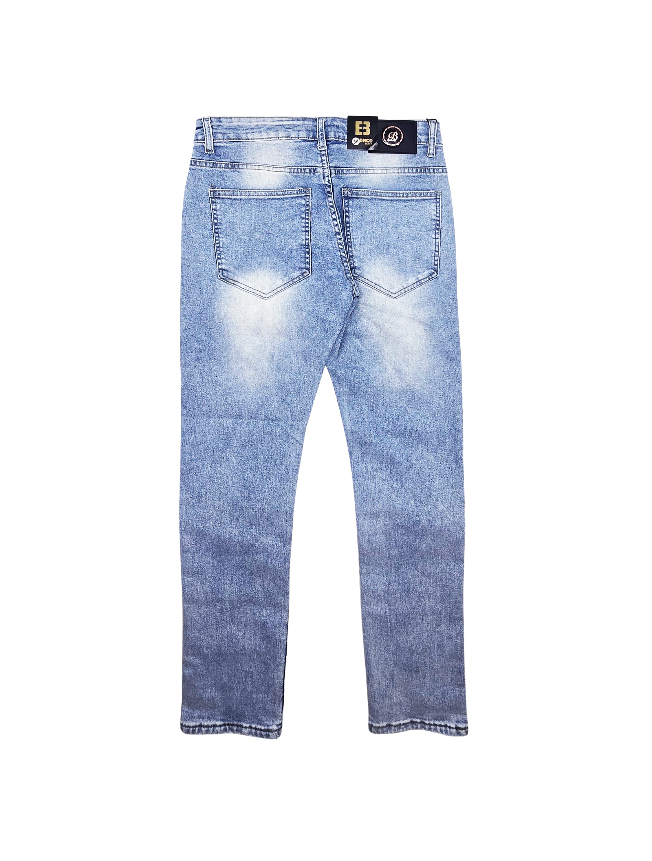 BRONCO MEN'S DENIM STYLE JEANS (BLUE)