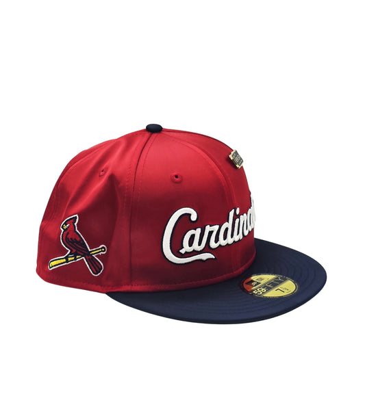 NEW ERA 59FIFTY MLB ST. LOUIS CARDINALS RED/NAVY BLUE FITTED HAT