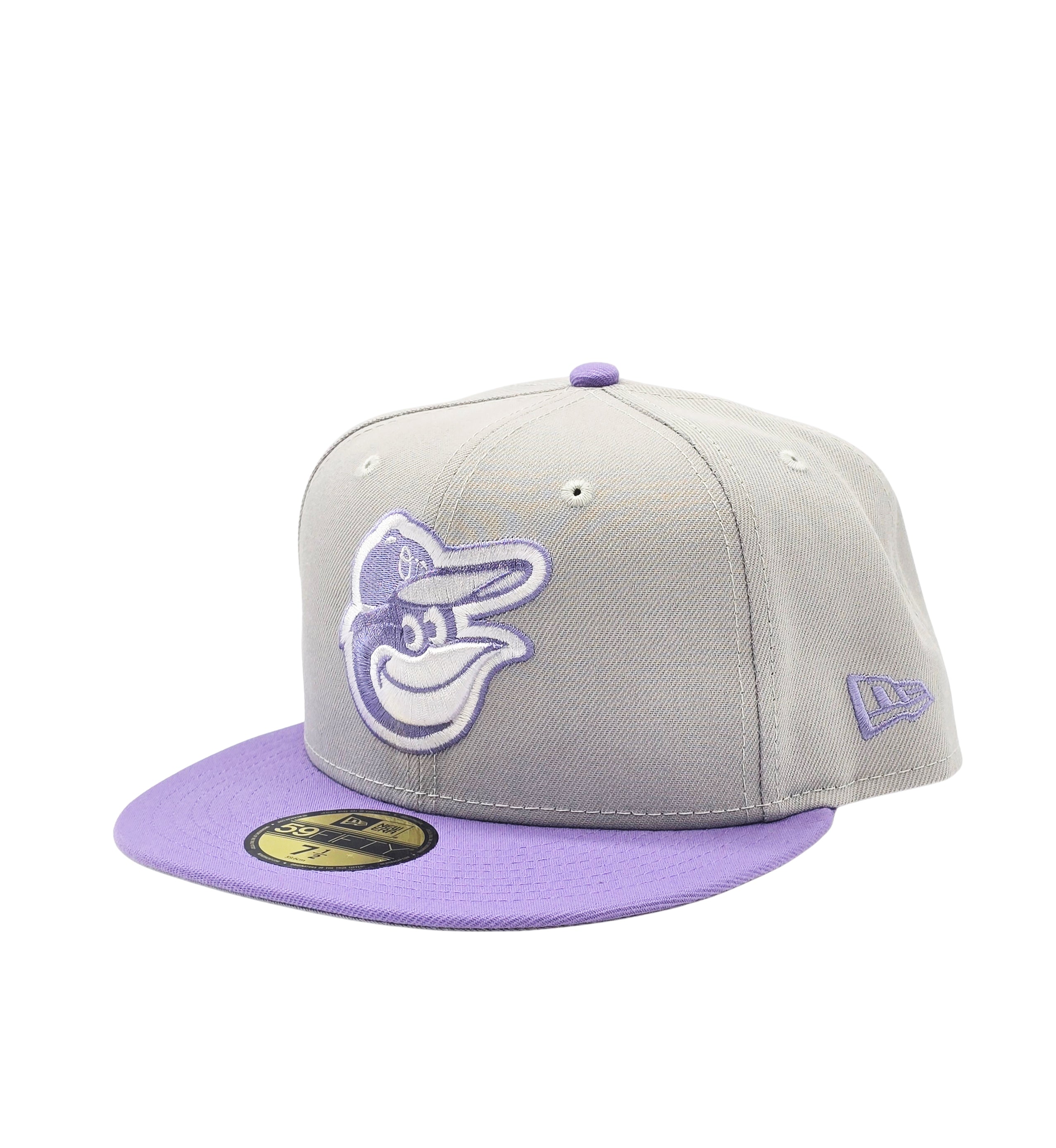NEW ERA 59FIFTY MLB BALTIMORE ORIOLES GREY/PURPLE FITTED HAT