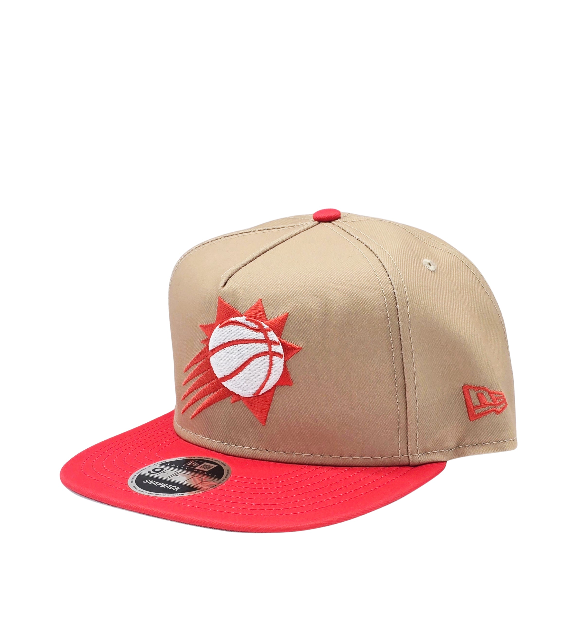 NEW ERA 9FIFTY NBA PHOENIX SUNS KHAKI/RED SNAPBACK HAT