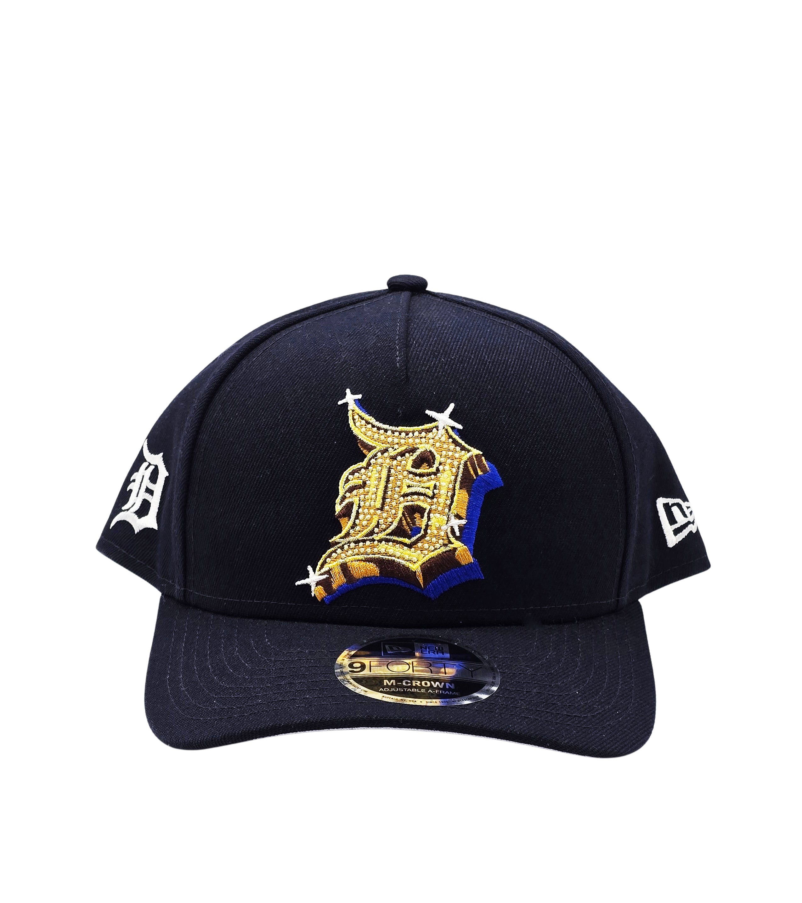 NEW ERA 9FORTY MLB DETROIT TIGERS M-CROWN ADJUSTABLE A-FRAME SNAPBACK NAVY BLUE CAP