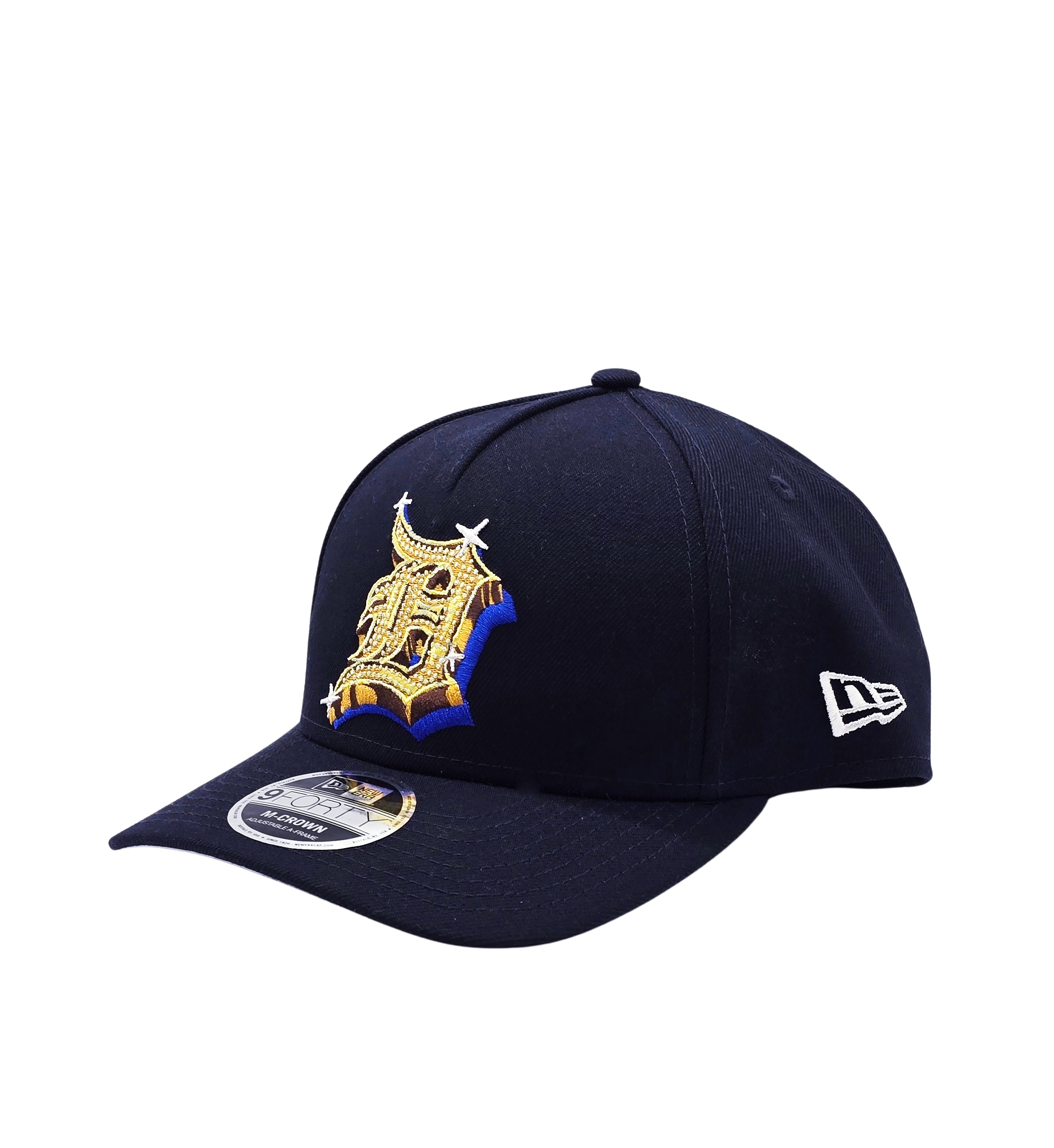 NEW ERA 9FORTY MLB DETROIT TIGERS M-CROWN ADJUSTABLE A-FRAME SNAPBACK NAVY BLUE CAP