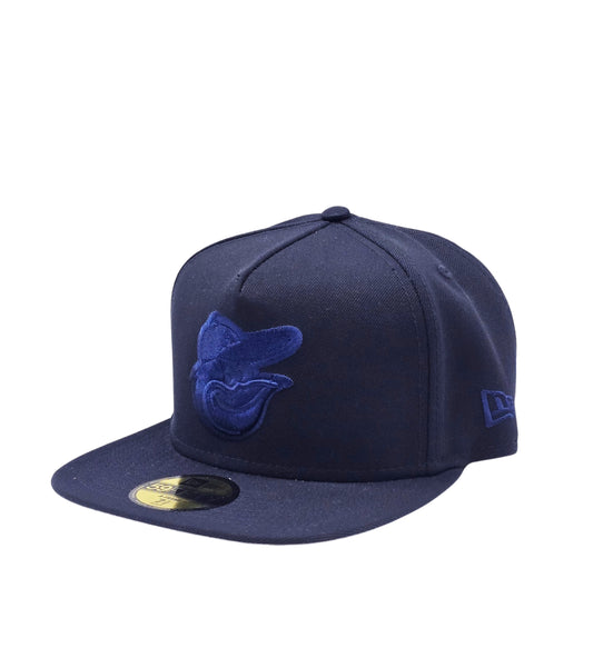 NEW ERA 59FIFTY MLB BALTIMORE ORIOLES NAVY BLUE FITTED HAT