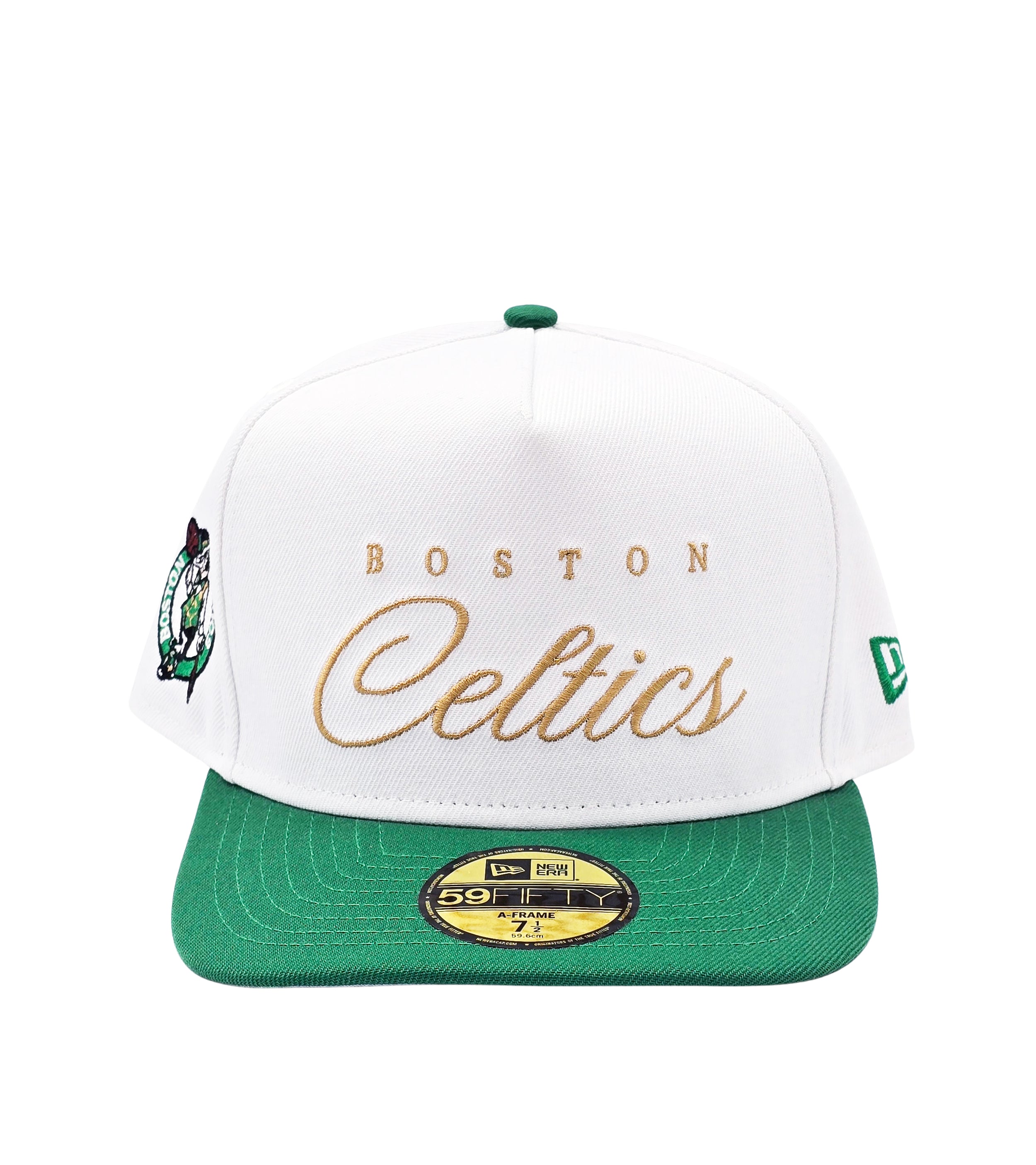 NEW ERA 59FIFTY NBA BOSTON CELTICS WHITE/GREEN FITTED HAT