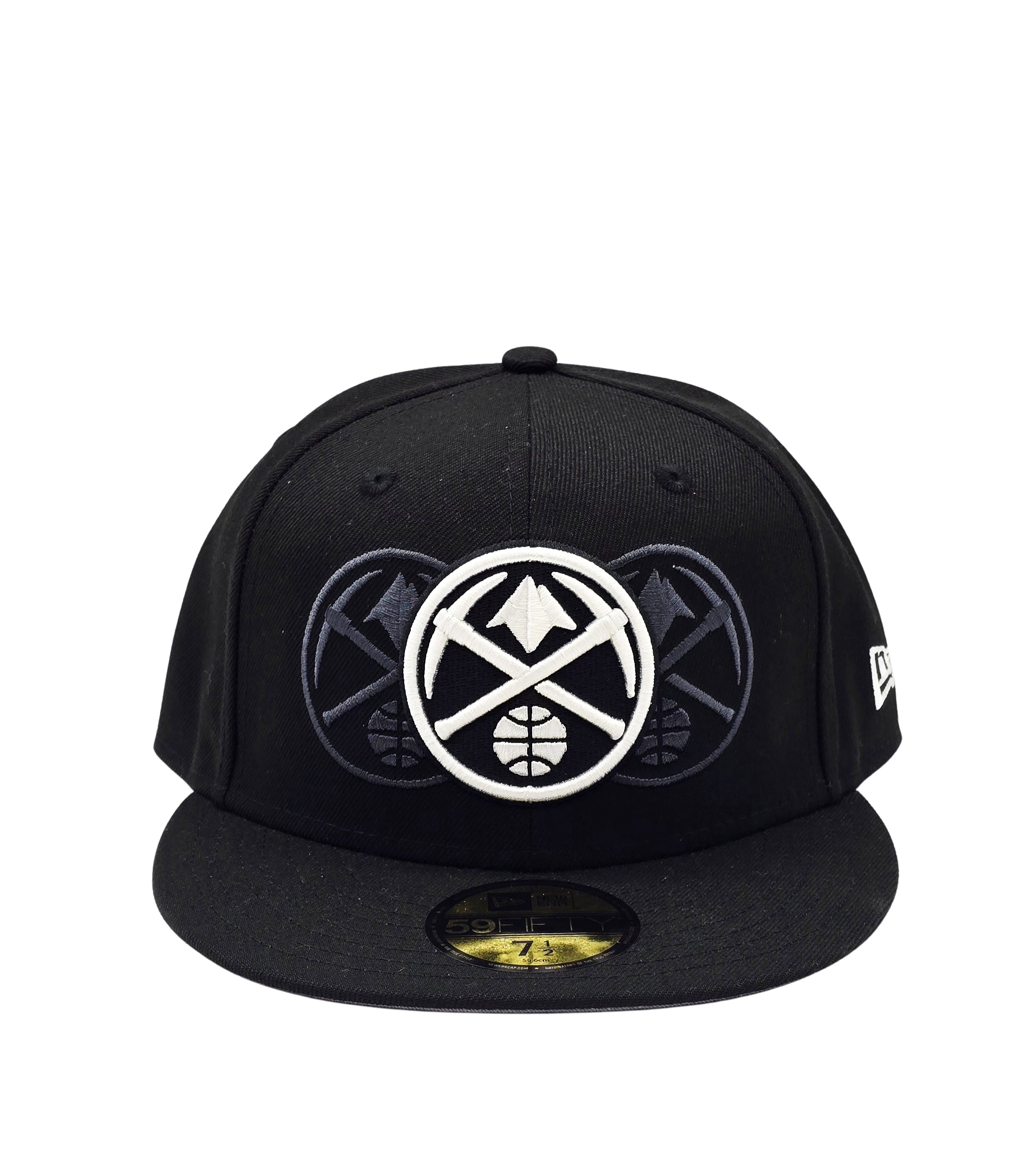 NEW ERA 59FIFTY NBA DENVER NUGGETS BLACK FITTED HAT