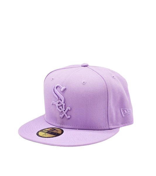 NEW ERA 59FIFTY MLB CHICAGO WHITE SOX LAVENDER PURPLE FITTED HAT