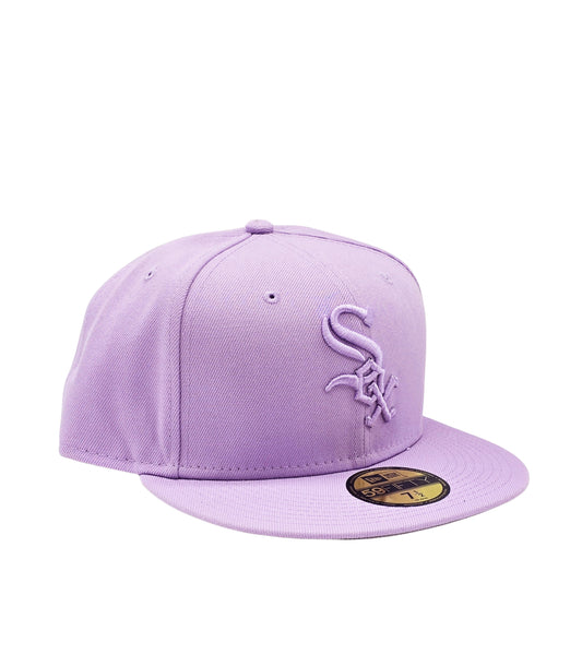 NEW ERA 59FIFTY MLB CHICAGO WHITE SOX LAVENDER PURPLE FITTED HAT