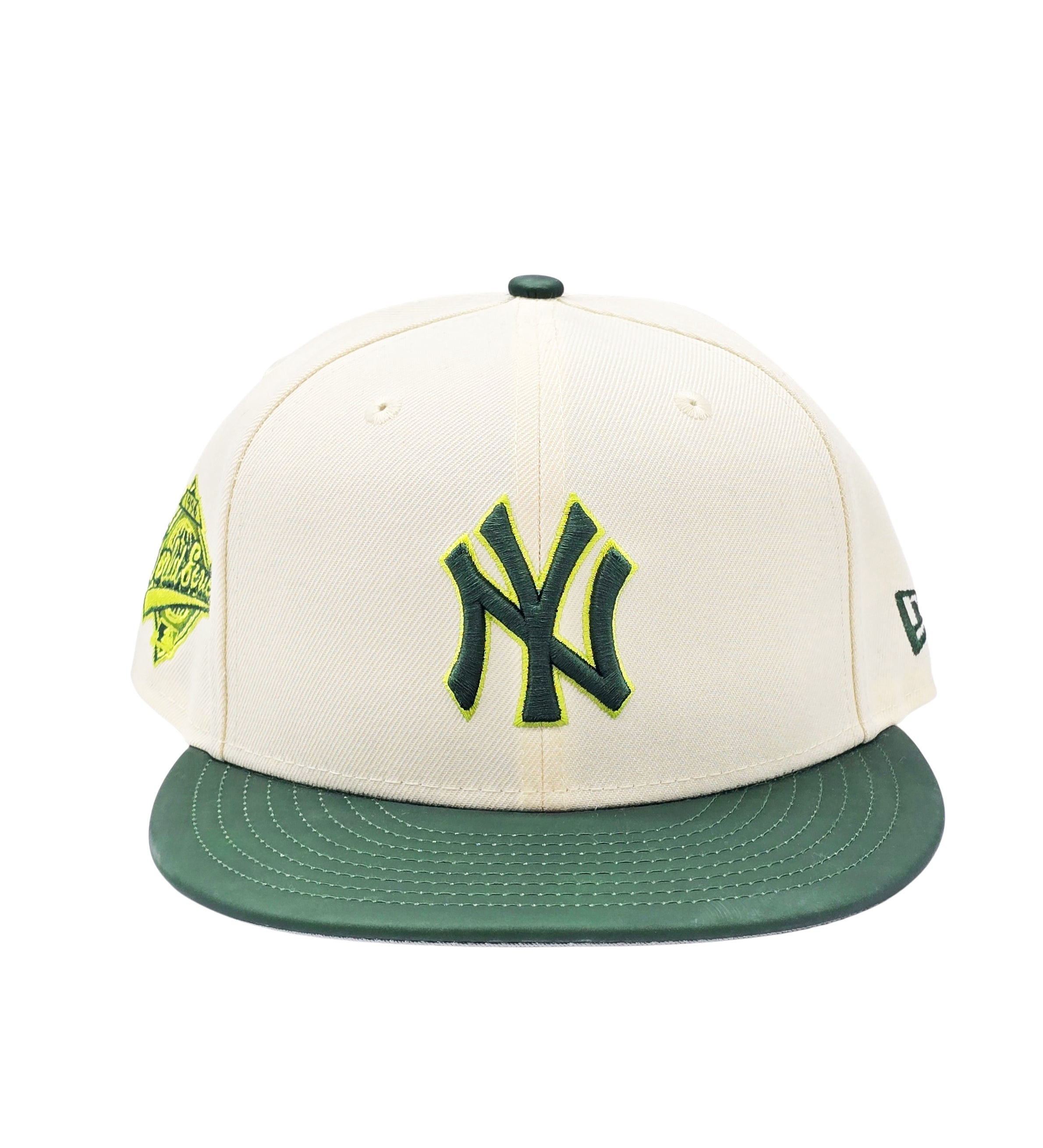 NEW ERA 59FIFTY MLB NEW YORK YANKEES 1996 WORLD SERIES CREAM/GREEN FITTED HAT