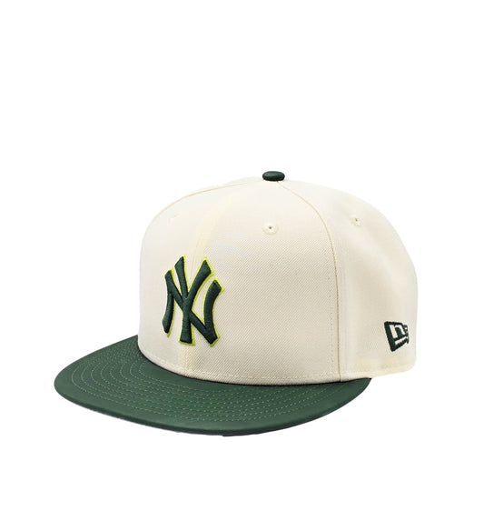 NEW ERA 59FIFTY MLB NEW YORK YANKEES 1996 WORLD SERIES CREAM/GREEN FITTED HAT