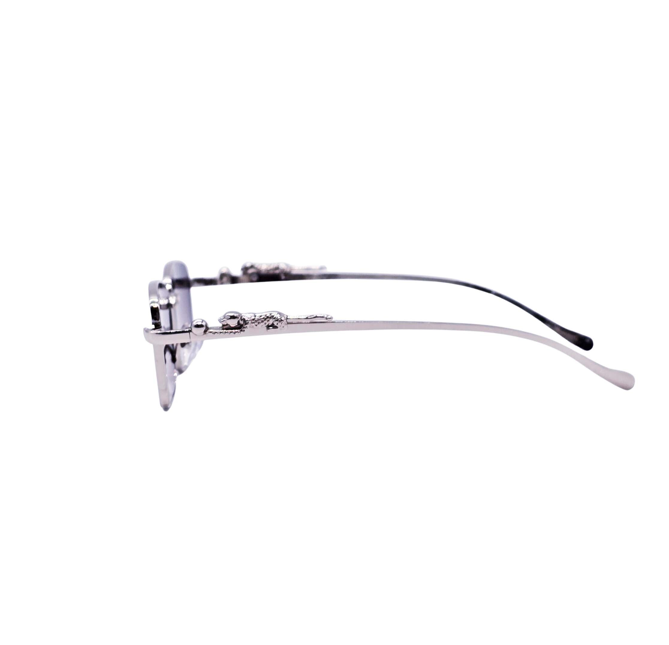 BLACK/SILVER DESIGNER SUNGLASSES (J7483)