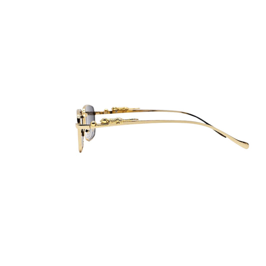 BLACK/GOLD DESIGNER SUNGLASSES (J7483)