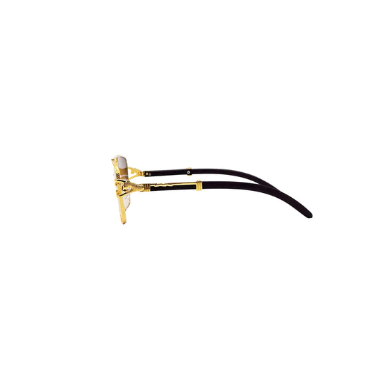 MULTICOLOR BROWN/BLACK/GOLD DESIGNER SUNGLASSES (J7261)