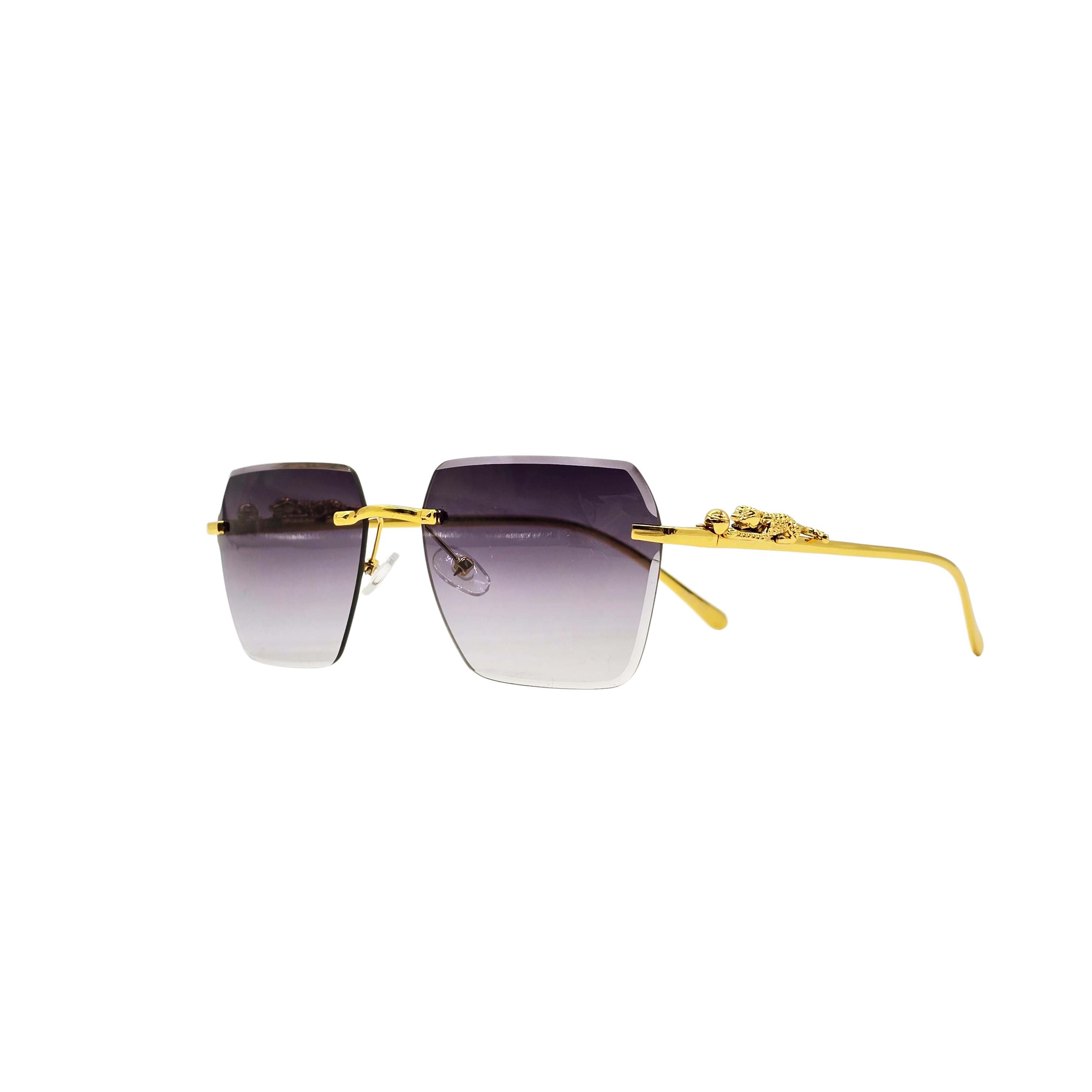 BLACK/GOLD DESIGNER SUNGLASSES (J7416)