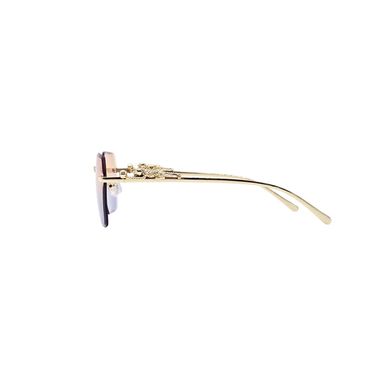 ORANGE/BLUE/GOLD DESIGNER SUNGLASSES (J7416)