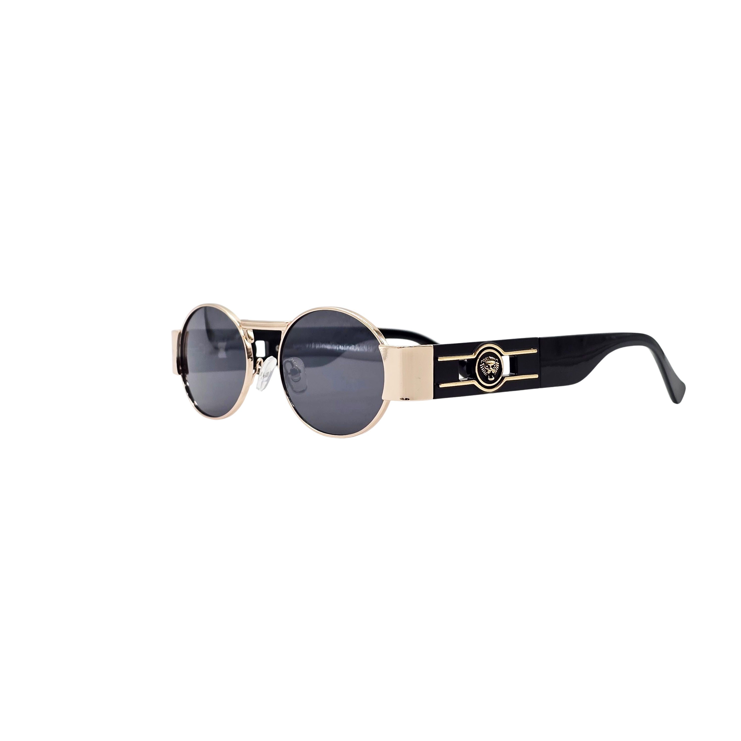 BLACK/ROSE GOLD DESIGNER SUNGLASSES (J7548)
