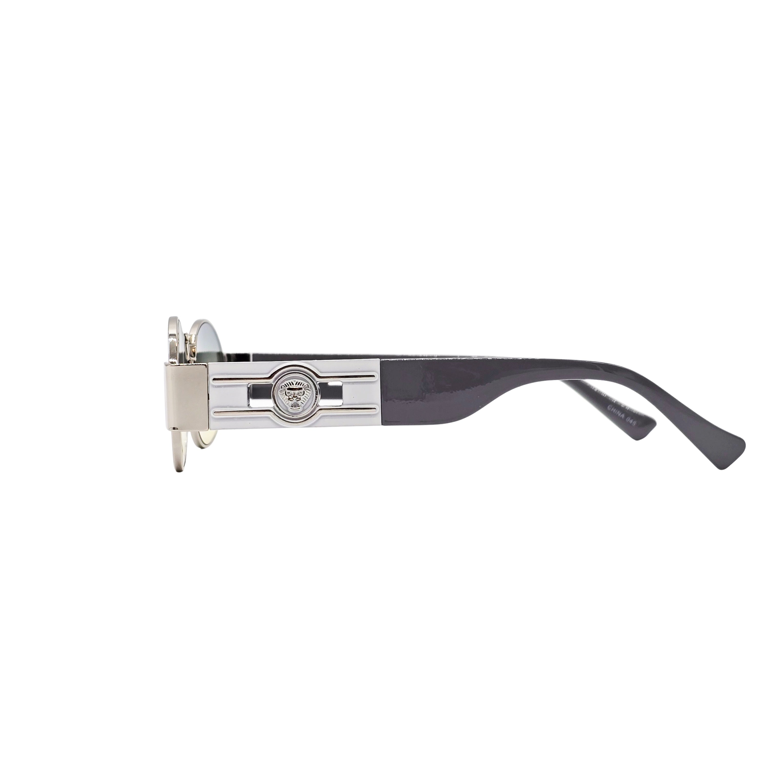 GREEN/BLACK/SILVER DESIGNER SUNGLASSES (J7548)