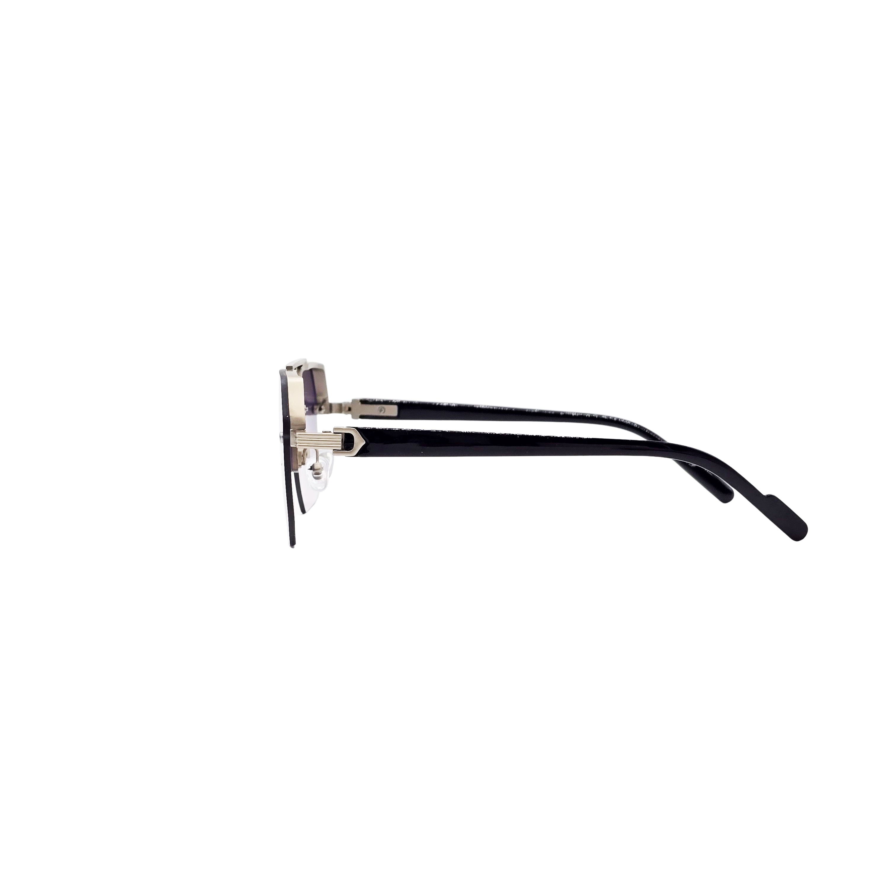 PURPLE/BLACK DESIGNER SUNGLASSES (J7593)