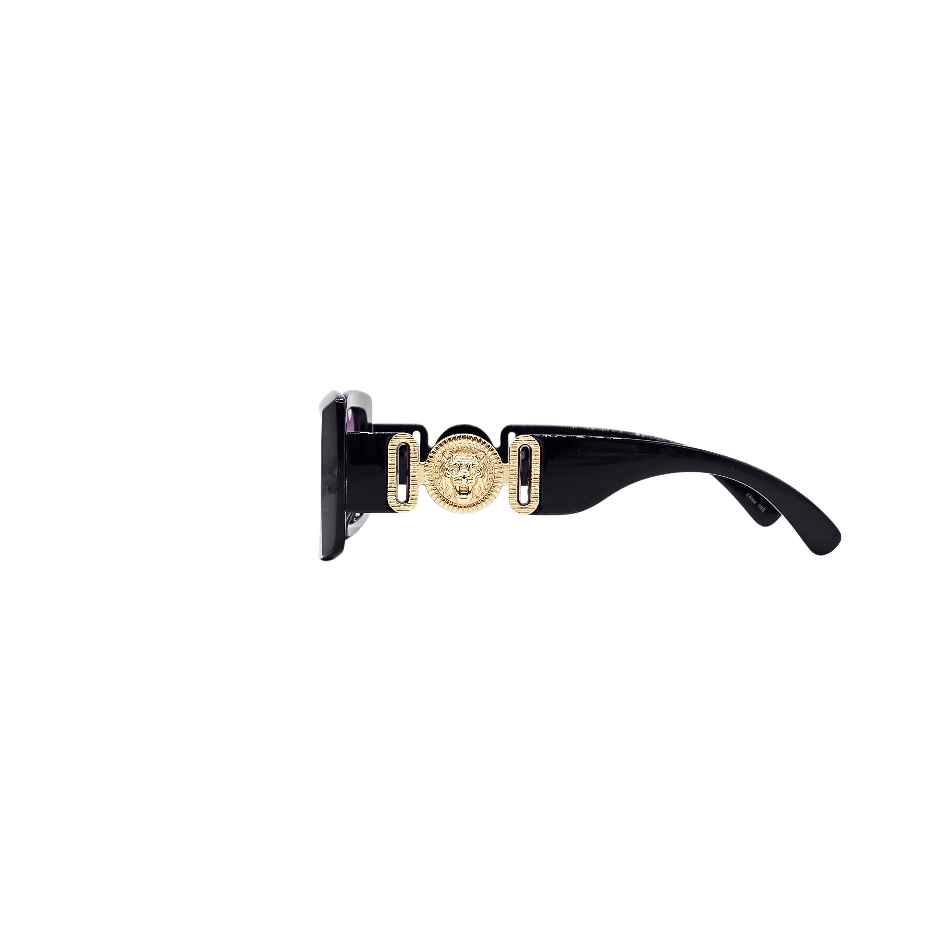 PURPLE/BLACK DESIGNER SUNGLASSES (J7502P)