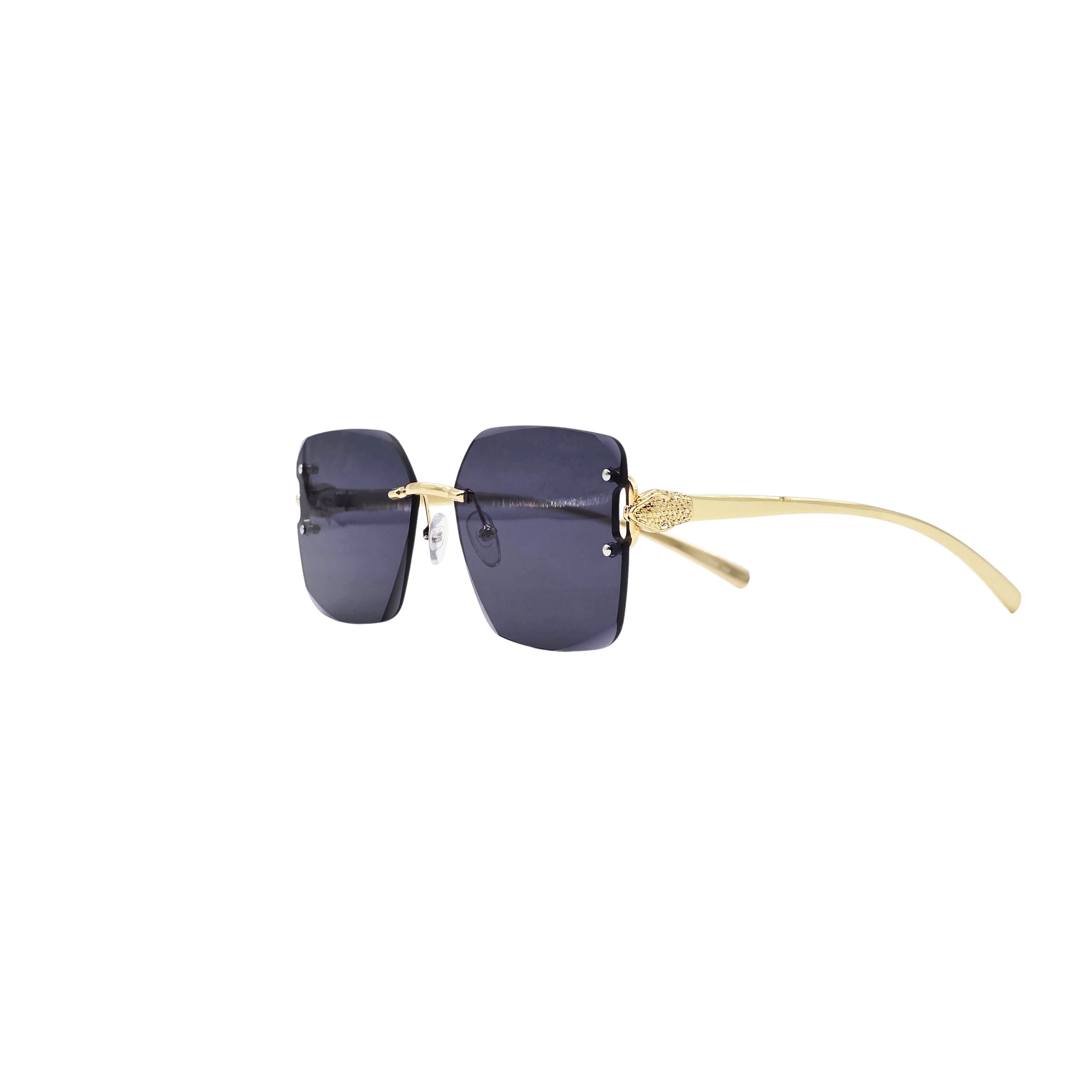 BLACK/GOLD DESIGNER SUNGLASSES (J7577)