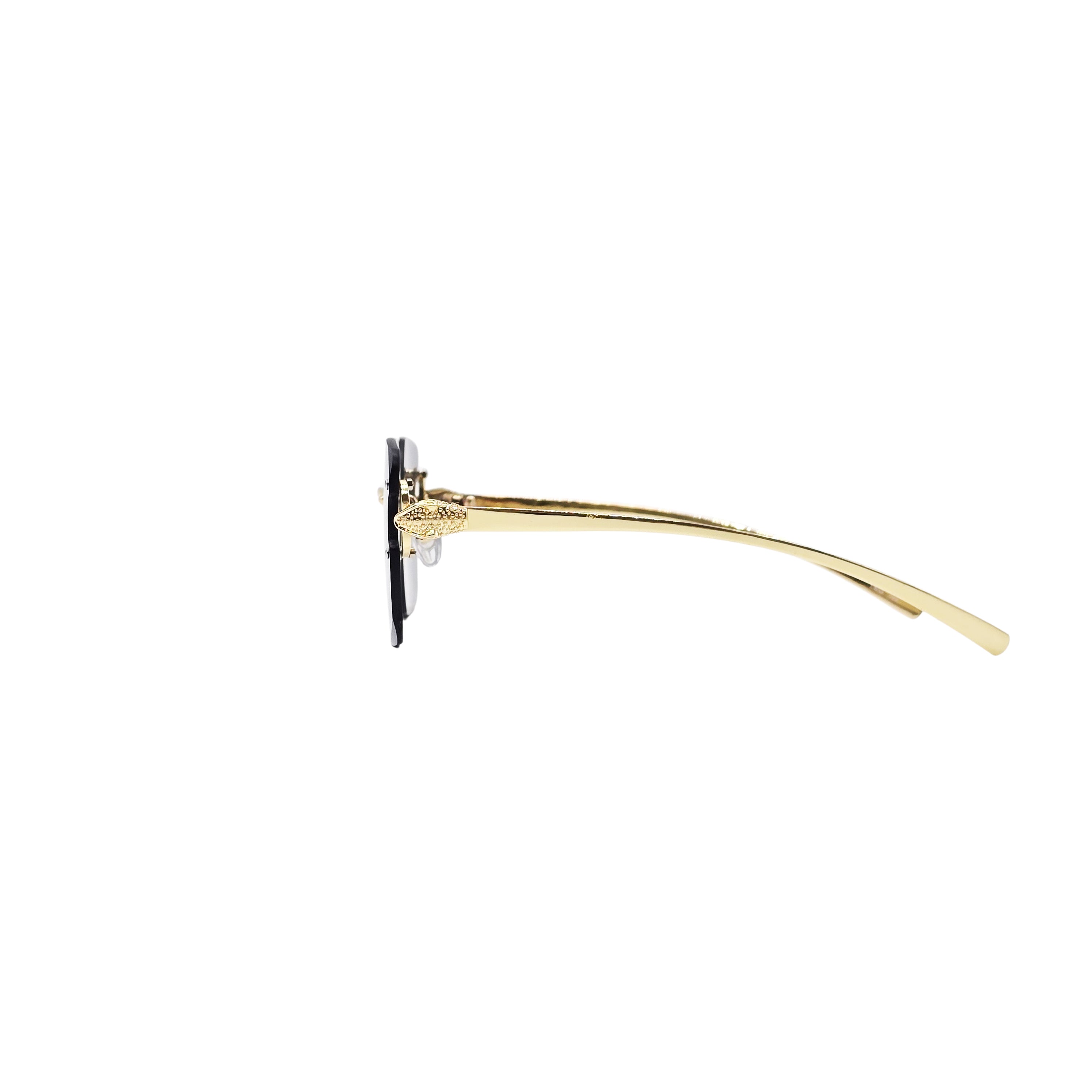 BLACK/GOLD DESIGNER SUNGLASSES (J7577)